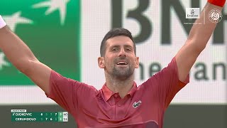 Novak Djokovic vs Francisco Cerundolo French Open 2024 😰😰  Tennis Highlights 🔴 [upl. by Ramunni]