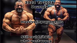 Hadi choopan’s massive improvements 2022 to 2024 journey  What went wrong in Mr olympia 2024 [upl. by Masry]