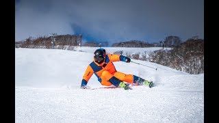 SKI CARVING the new Volkl Racetiger Demo 201920  Reilly McGlashan [upl. by Lamori]