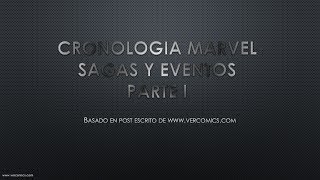 Cronologia MARVEL Sagas y Eventos Parte 1 [upl. by Leigh]