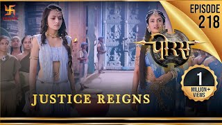 Porus  Episode 218  Justice Reigns  दंड  पोरस  Swastik Productions India [upl. by Adlihtam]