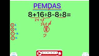 PEMDAS THE ORDER OF OPERATIONS [upl. by Nove]