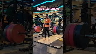 DEADLIFT SESSION REPS ON 200KG powerlifting youtubeshorts youtubeviral [upl. by Ahseyd735]