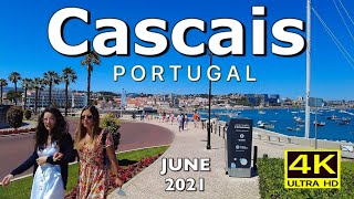 Cascais Portugal Walking Tour  June 20214K Ultra HD [upl. by Fadil135]