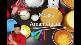 Massa de bolo amanteigada A melhor CHEF ALEXANDRE ALARCÃO [upl. by Suehtomit389]