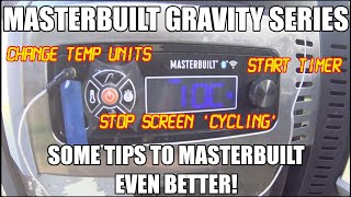 Masterbuilt 800 Gravity Series  A Few Controller Tips  Master your Masterbuilt [upl. by Brey742]