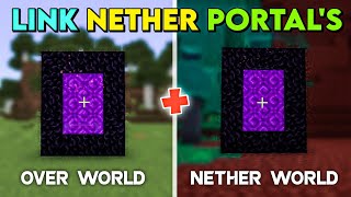 How To Link Nether Portals In Minecraft In Hindi  Linking Nether Portals [upl. by Hagai]