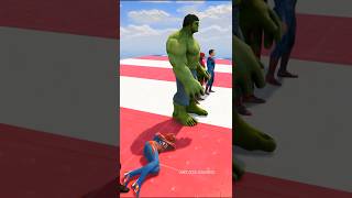 Spider man Vs Superheros Racing Competition  shorts [upl. by Nnyleve]