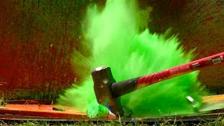 Exploding Spray Paint at 2500fps  The Slow Mo Guys [upl. by Vorster751]