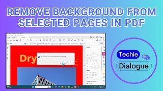 How to Remove a Background From Selected Pages in a PDF [upl. by Lesko]