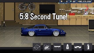 Pixel Car Racer  58 Second Tune  LT5 Engine  NEW FASTEST CAR [upl. by Ayihsa333]