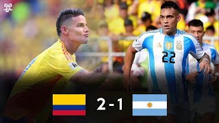 COLOMBIA VENCE A ARGENTINA  COLOMBIA 2 ARGENTINA 1  ELIMINATORIAS CONMEBOL 2026 [upl. by Maurita302]