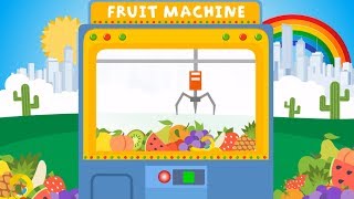 De Fruit Grijpmachine  Bijna alle soorten fruit  Kleuters  peuters  kinderen leren Nederlands [upl. by Narahs155]