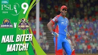 KARACHI KINGS VS QUETTA GLADIATORS  PSL 9 MATCH  CRICKET 24 GAMEPLAY [upl. by Siurtemed]