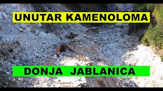 Kamenolom Donja Jablanica Detaljan snimak u niskom letu 4K dron [upl. by Cherry]