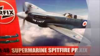 Review Of Airfix Supermarine Spitfire PR XIX 148 New tooling  Kit suplied by Airfix [upl. by Belcher]