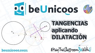 DIBUJO Resolución de tangencias aplicando dilatación [upl. by Maiga]