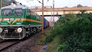 Good train Vs Express train Wag 9 brand new andSauth bihar express WAP 7 Locomotive Indian railway [upl. by Nytram]