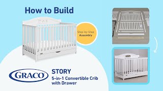 HOW TO BUILD GRACO STORY CRIB WITH DRAWER  StepbyStep Assembly [upl. by Atteirneh]