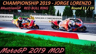 MotoGP 2019 MOD  Jorge Lorenzo  Championship  11 AustrianGP  PC GAMEPLAY [upl. by Quin]