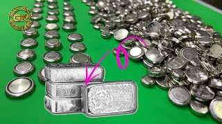 Silver Recovery from Watch Battery  Watch Battery Recycling  Silver Recovery [upl. by Adnauqaj]