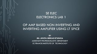 Operational Amplifier OP AMP based Non Inverting and Inverting Amplifier using LT Spice [upl. by Ahsitel]