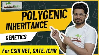 Polygenic inheritance CSIR NET  polygenic inheritance vs multiple alleles [upl. by Frum]