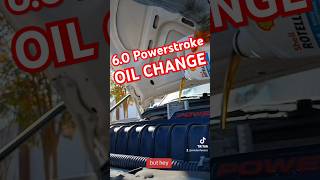 Oil Change on a 60 Powerstroke fyp ford diy love fun powerstroke viralshorts [upl. by Arutak]