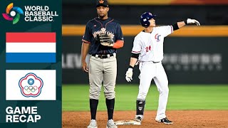 Netherlands vs Chinese Taipei Game Highlights  2023 World Baseball Classic [upl. by Alanna]