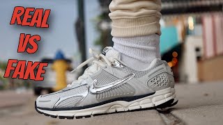 Nike Vomero 5 Photon Dust Real VS Fake On Foot review comparison [upl. by Adnim]