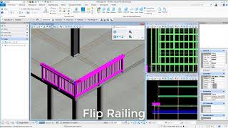 Modify Railings in AECOsim Building Designer [upl. by Haianeb]