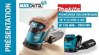 Présentation de la Ponceuse excentrique MAKITA DBO180 [upl. by Sib]