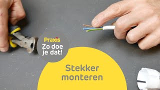 Stekker monteren  Zo doe je dat  Praxis [upl. by Powers]