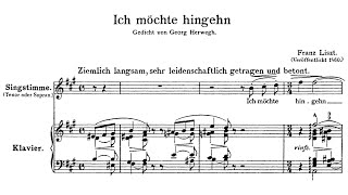 Liszt  Ich möchte hingehn S296 [upl. by Tatianas]