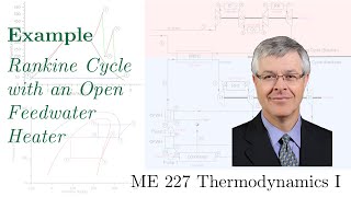 Rankine Cycle with an Open Feedwater Heater [upl. by Hinson]