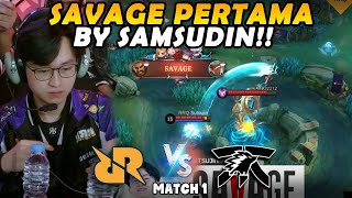 SAVAGE PERTAMA DI MPL SEASON INI GILA INI SAMSUDIN RAULNYA NGAMUK  RRQ VS ONIC MATCH 1 [upl. by Carolann818]