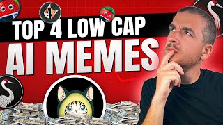 Top 4 Artificial Intelligence Micro Cap Meme Coins 100X Potential [upl. by Vasiliu172]