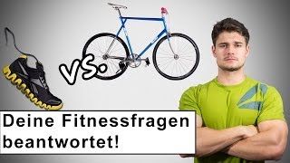 Was ist besser Laufen oder Fahrrad fahren  Vor dem Kraftsport Boxen  Gut oder Schlecht [upl. by Idnerb]