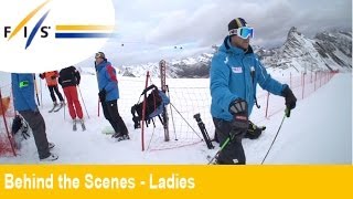 Backstage Soelden Ladies Giant Slalom 2012  Audi FIS Ski World Cup [upl. by Av539]