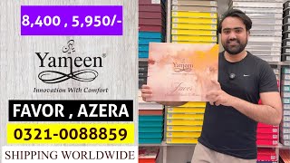 YAMEEN  FAVOR amp AZERA  PREMIUM ARTCIALS ORDER NOW 📞03210088859 NASIR FABRICS LAHORE [upl. by Kiona]