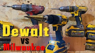 40 MORE POWER  NEW DEWALT DCD805 XR Drill vs DCD795 vs Milwaukee fuel Combi drill [upl. by Retswerb]