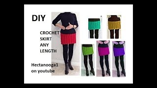 DIY CROCHET SKIRT Shell and Post Pattern Free Crochet Pattern 2369 [upl. by Ennaeirb991]