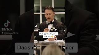 Funniest father of the bride speech 😂😂 weddingspeech fatherofthebride [upl. by Sophy]