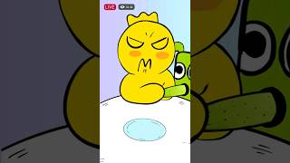 Quacky Ducky 😖 Emoticon Mukbang rainbowfrends cartoon mukbang cover [upl. by Annailuj117]