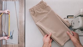 ✅️ Cut and sew pants in🔥 5 simplified steps ❤️ [upl. by Ailil]