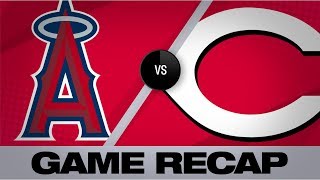 Reds mash 5 homers in 84 win over Halos  AngelsReds Game Highlights 8619 [upl. by Aicenod153]