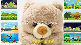 30 min de chansons et comptines LAZO KIDS pour vos enfants  Au feu les pompiers Biquette… [upl. by Nahor438]