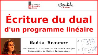 Écriture du dual dun programme linéaire  Nadia Brauner [upl. by Chas]