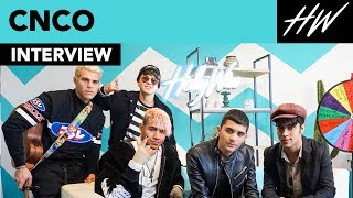 CNCO Reveals Their Hidden Talents amp Which Celeb They Fanboy Over  Hollywire [upl. by Nagn]