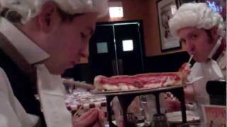 The Founding Fathers Eat Giordanos Pizza and Drink Samuel Adams Beer [upl. by Koah]